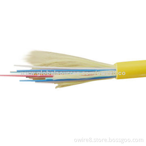 12-core Single Mode 9/125 Distribution Fiber Optic Cable for Indoor, LAN and Distribution NetworkNew